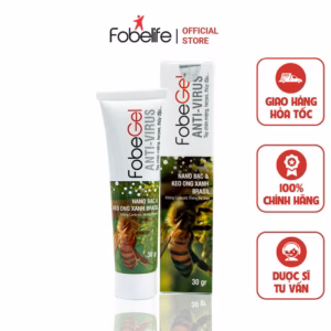 Gel Bôi Tái Tạo Da, Thủy Đậu, Zona Do Virus Gây Nên Fobe Gel Anti Virus 30G - Fobelife