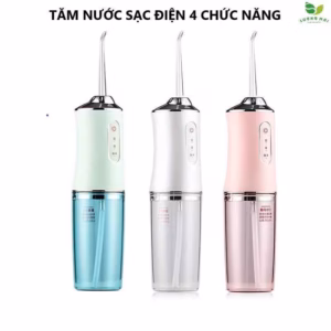 Tăm Nước Sạc Điện 4 Chức Năng Chăm Sóc Răng Miệng Tiện Lợi - Sương Mai