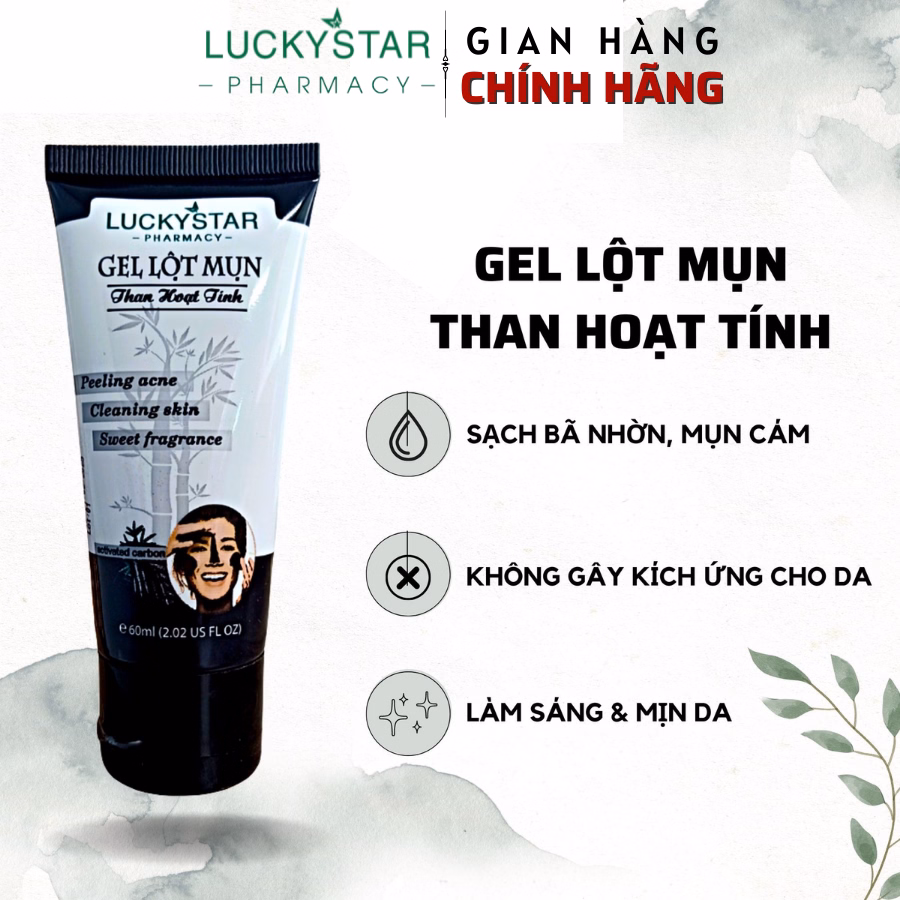 Gel Lột Mụn Than Hoạt Tính - Lucky Star - Ảnh 4