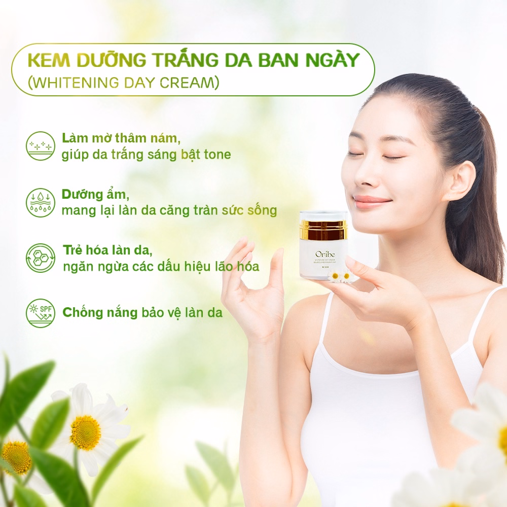 Bộ Đôi Sản Phẩm Dưỡng Trắng Da Ngày Và Đêm Oribe Giúp Dưỡng Ẩm, Trắng Da, Chống Lão Hóa, Mờ Nám - Oribe - Ảnh 3