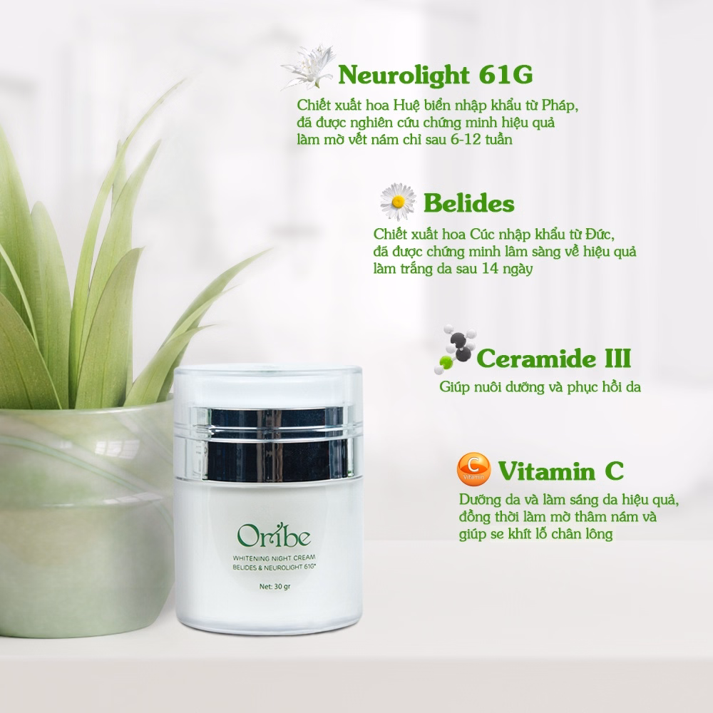 Bộ Đôi Sản Phẩm Dưỡng Trắng Da Ngày Và Đêm Oribe Giúp Dưỡng Ẩm, Trắng Da, Chống Lão Hóa, Mờ Nám - Oribe - Ảnh 6