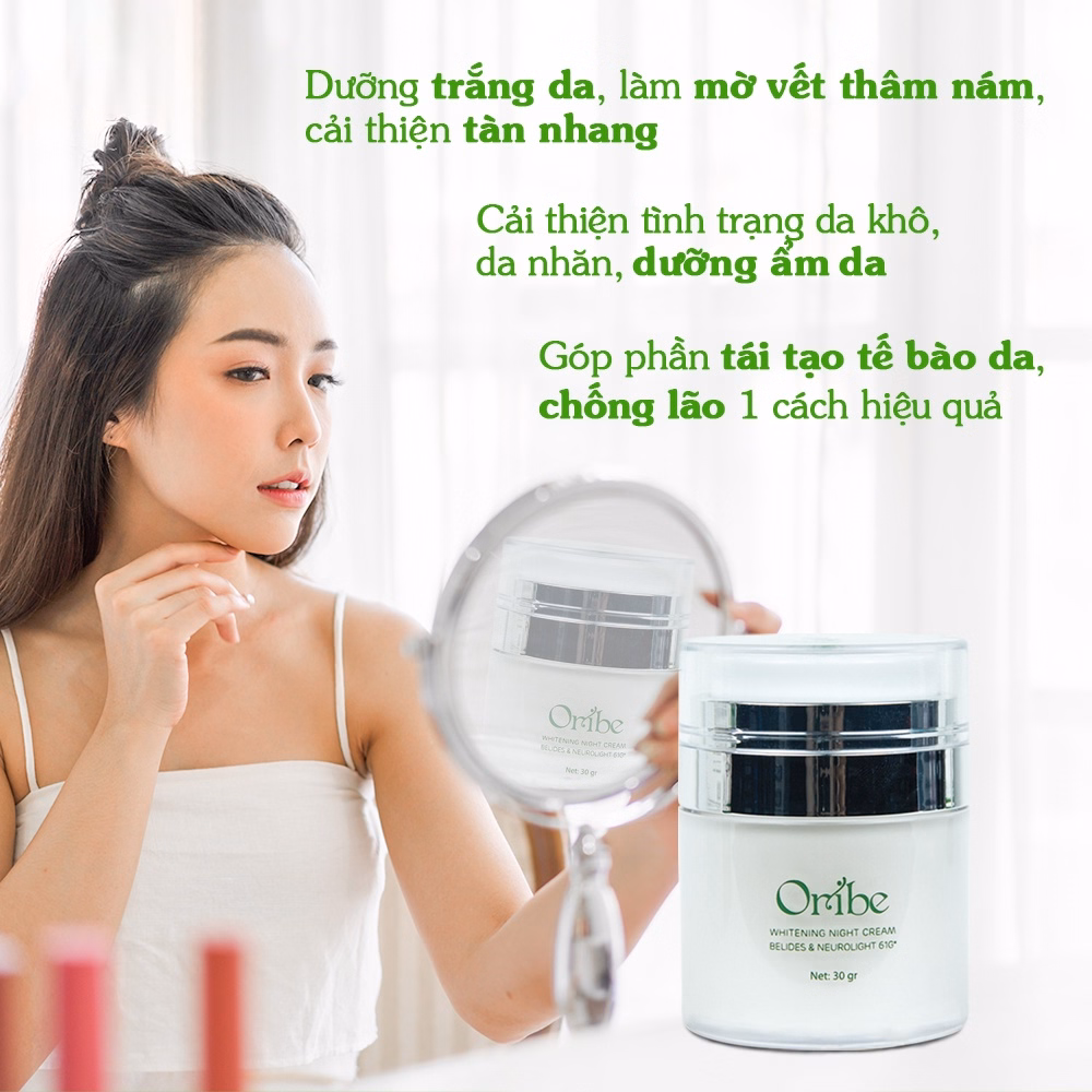 Bộ Đôi Sản Phẩm Dưỡng Trắng Da Ngày Và Đêm Oribe Giúp Dưỡng Ẩm, Trắng Da, Chống Lão Hóa, Mờ Nám - Oribe - Ảnh 7