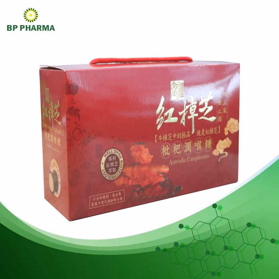 Kẹo Ngậm Nấm Chương Chi Đỏ Bp Antrodia Camphorata 90 Viên - Bp Pharma - Ảnh 2