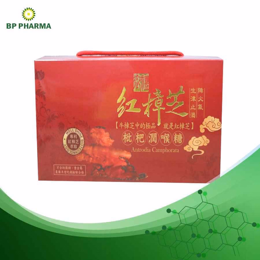 Kẹo Ngậm Nấm Chương Chi Đỏ Bp Antrodia Camphorata 90 Viên - Bp Pharma