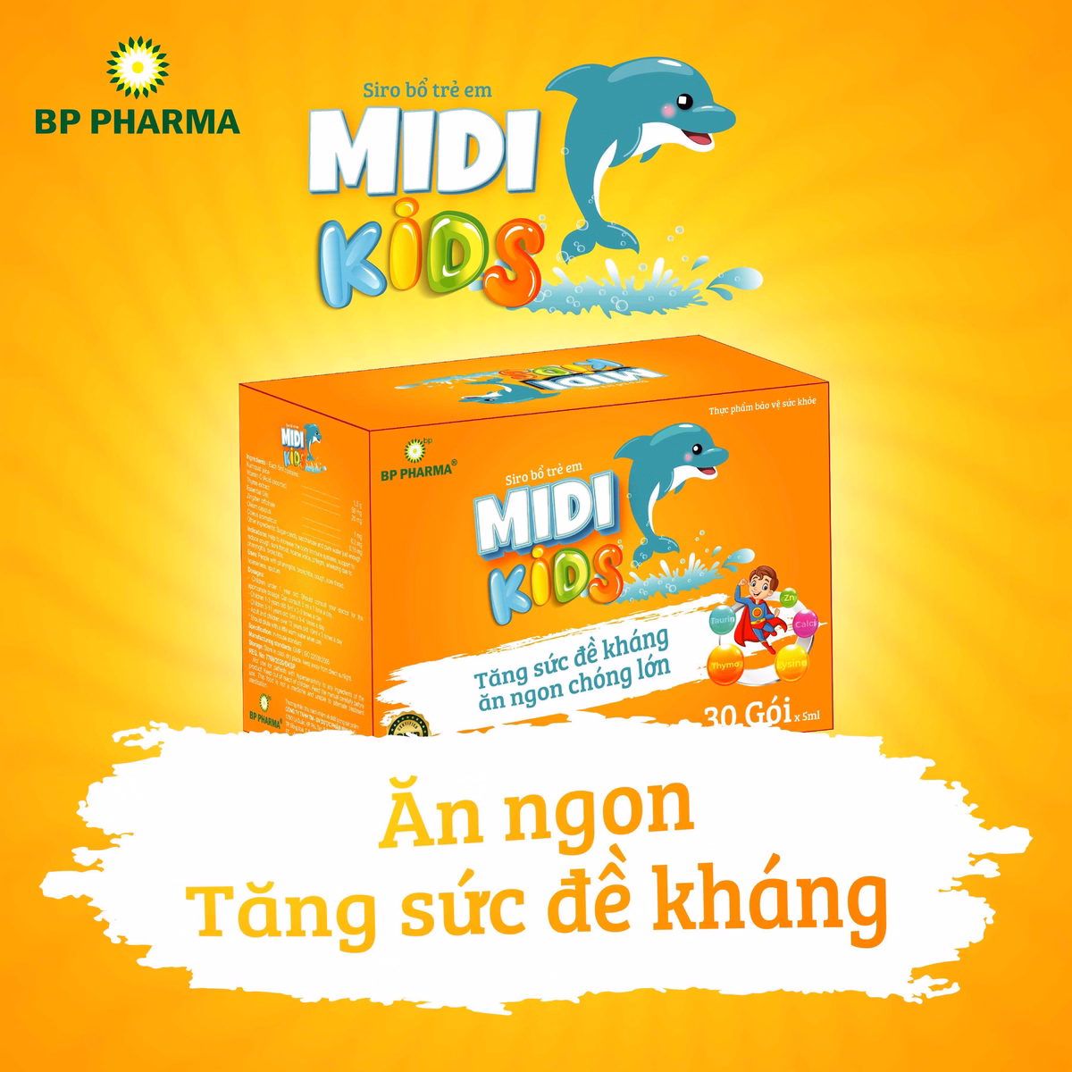 Siro Bổ Cho Trẻ Em Midi Kids - Bp Pharma - Ảnh 2