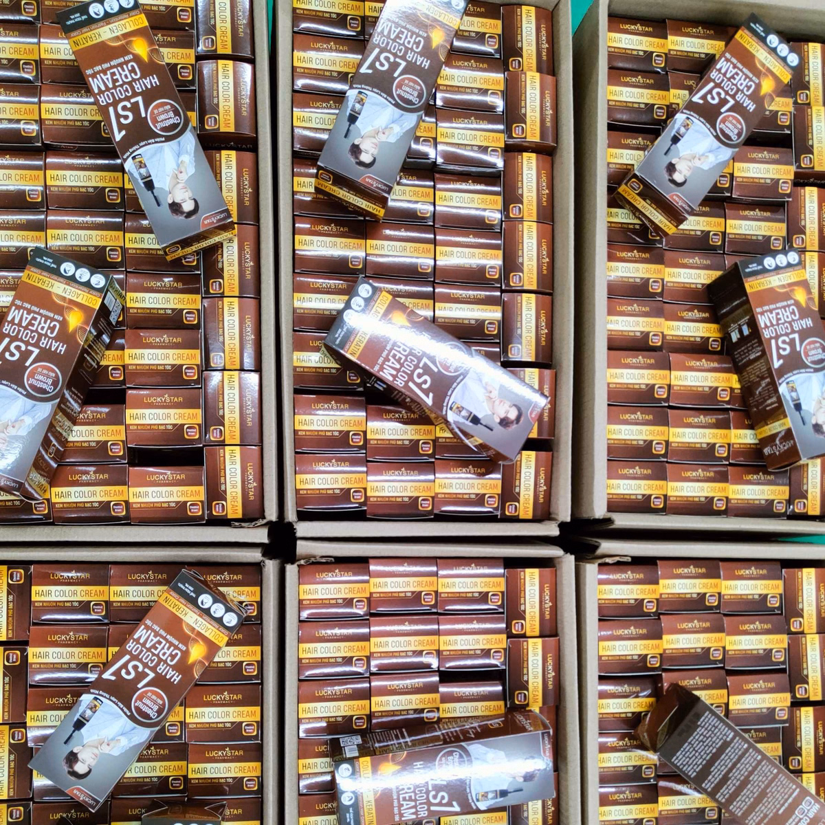 Kem Nhuộm Phủ Bạc Nâu Hạt Dẻ 250Ml - Lucky Star - Ảnh 5