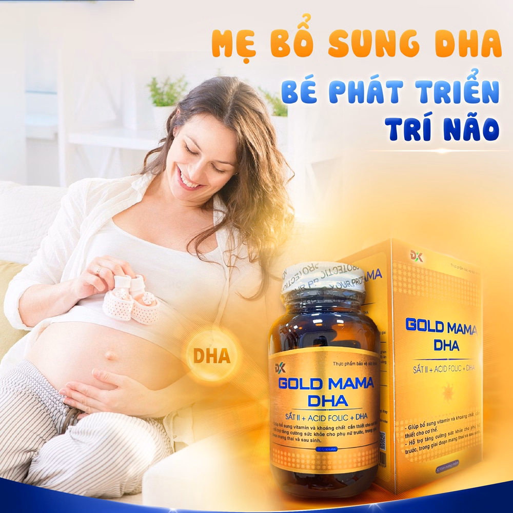 Viên Uống Gold Mama Dha Bổ Sung Sắt & Vitamin Khoáng Chất - Đông Khánh - Ảnh 5