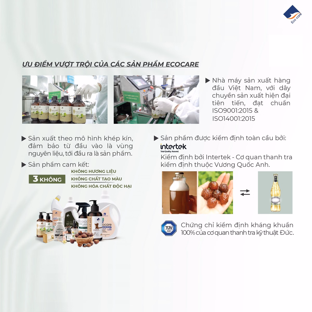 Dầu Gội Thảo Dược True Organic 300Ml - Ecocare - Ảnh 8