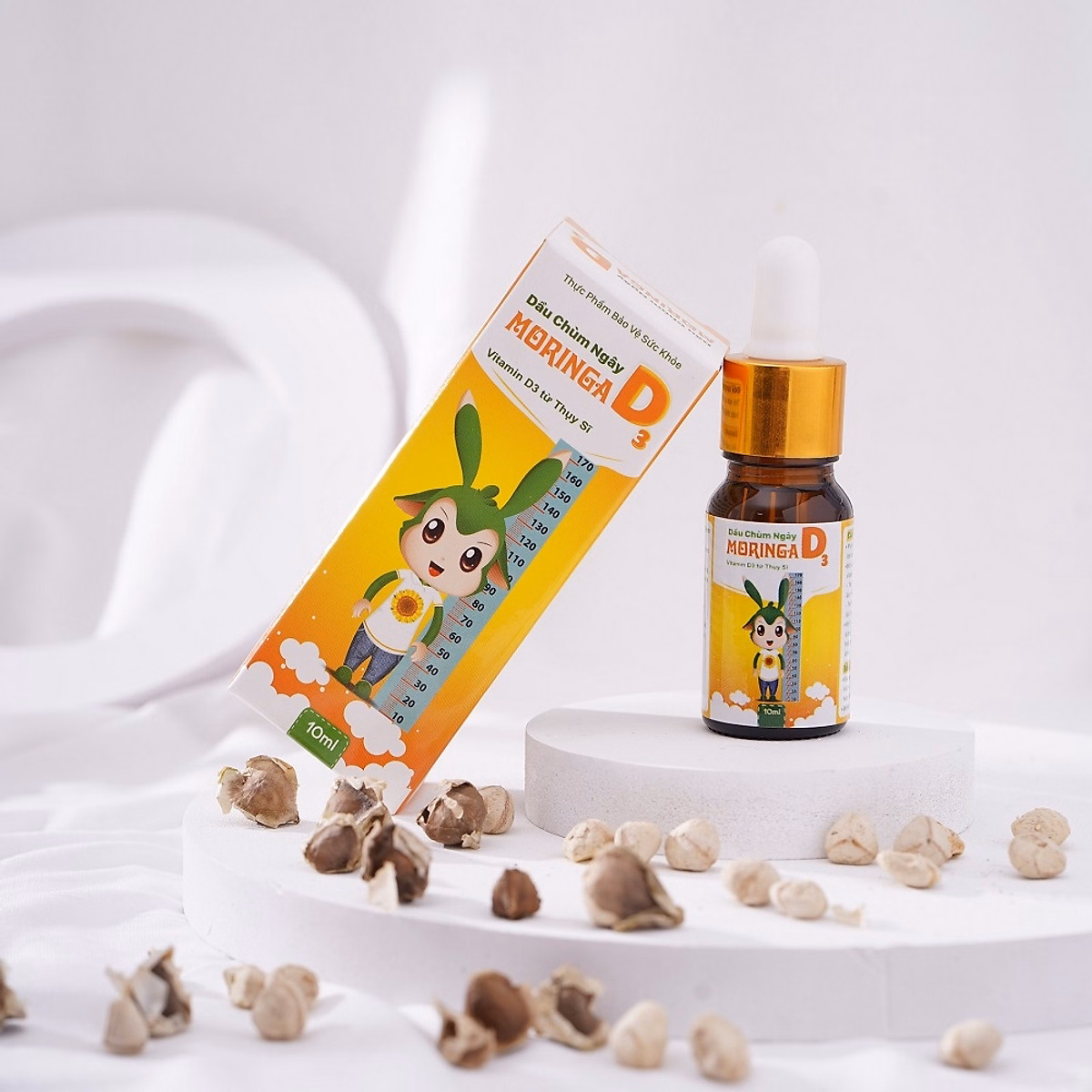 Dầu Chùm Ngây Bổ Sung Vitamin D3 Phát Triển Chiều Cao 10Ml - Moringa - Ảnh 2