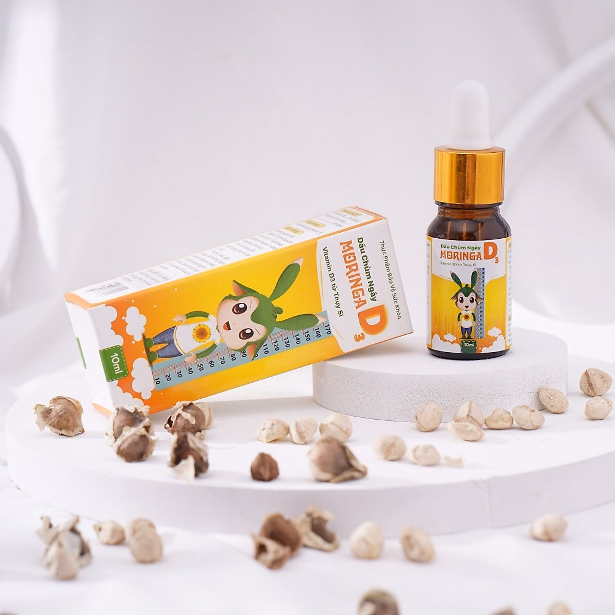 Dầu Chùm Ngây Bổ Sung Vitamin D3 Phát Triển Chiều Cao 10Ml - Moringa - Ảnh 4
