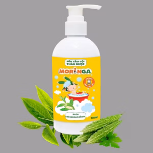 Sữa Tắm Gội Thảo Dược Ngăn Ngừa Rôm Sảy, Mụn Nhọt 250Ml - Moringa