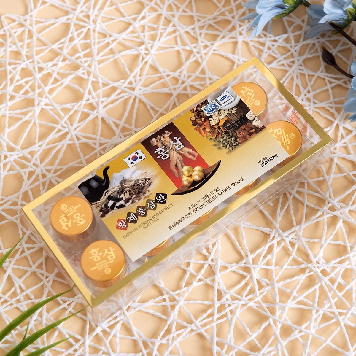 Viên Hoàn Hồng Sâm Imperial Korean Red Ginseng Soft Pill - Samsung - Ảnh 2