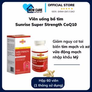 Viên Bổ Tim Super Strength Coq10 - Sunrise