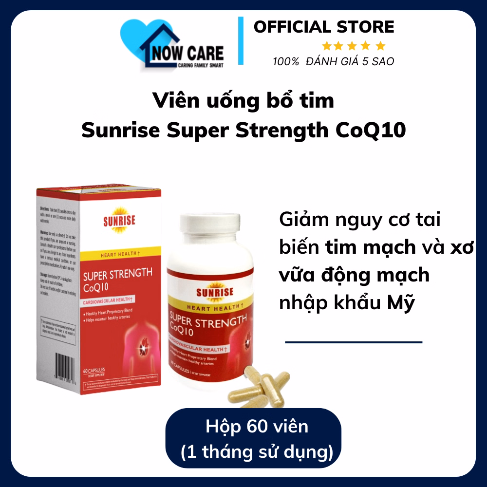 Viên Bổ Tim Super Strength Coq10 - Sunrise