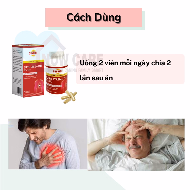 Viên Bổ Tim Super Strength Coq10 - Sunrise - Ảnh 2