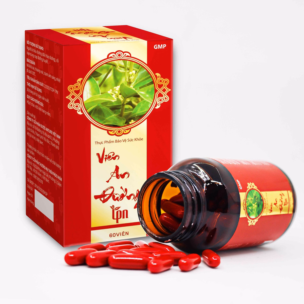 Viên An Đường Tpn Thành Phần Chính Dây Thìa Canh, Giảo Cổ Lam Giúp Ổn Định Đường Huyết, Giảm Cholesterol (Hộp 60V)- Tpn - Ảnh 3