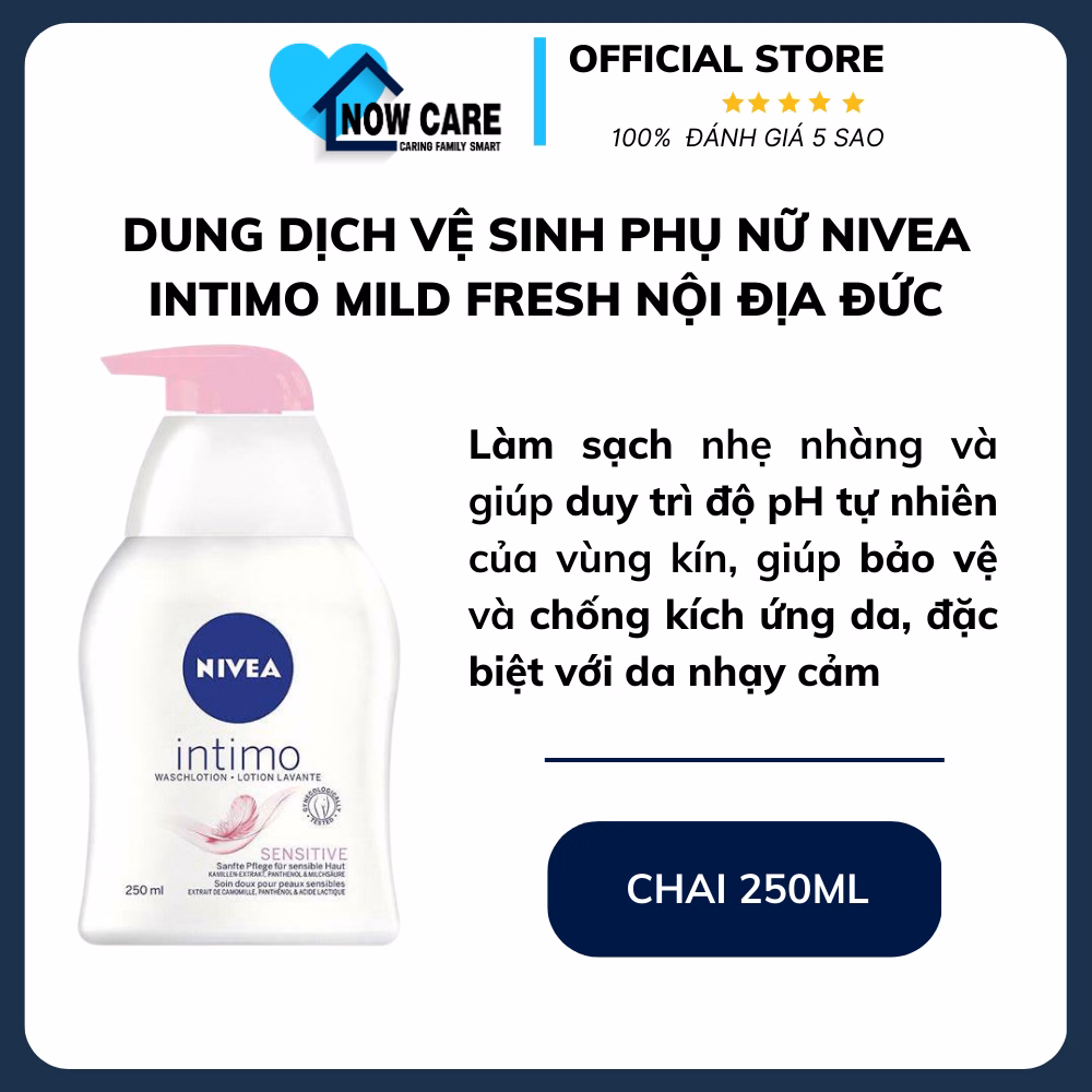 Dung Dịch Vệ Sinh Phụ Nữ Intimo Sensitive Nội Địa Đức 250Ml - Nivea - Ảnh 6