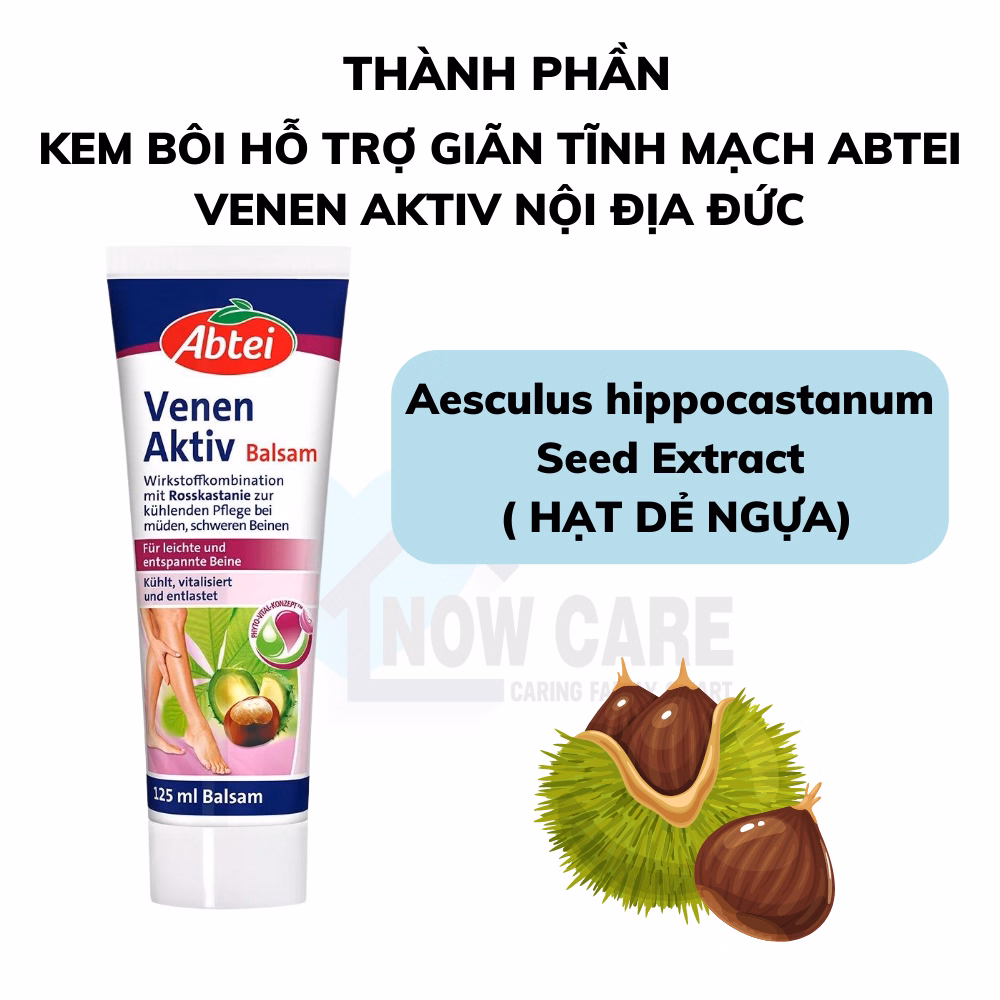 Kem Bôi Giãn Tĩnh Mạch Venen Aktiv 125Ml - Abtei - Ảnh 3