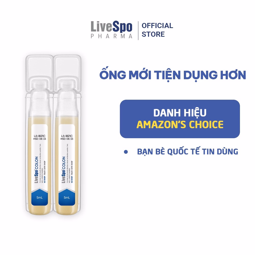 Men Vi Sinh Cho Người Viêm Đại Tràng Livespo Colon 10 Ống - Livespo Pharma - Ảnh 2