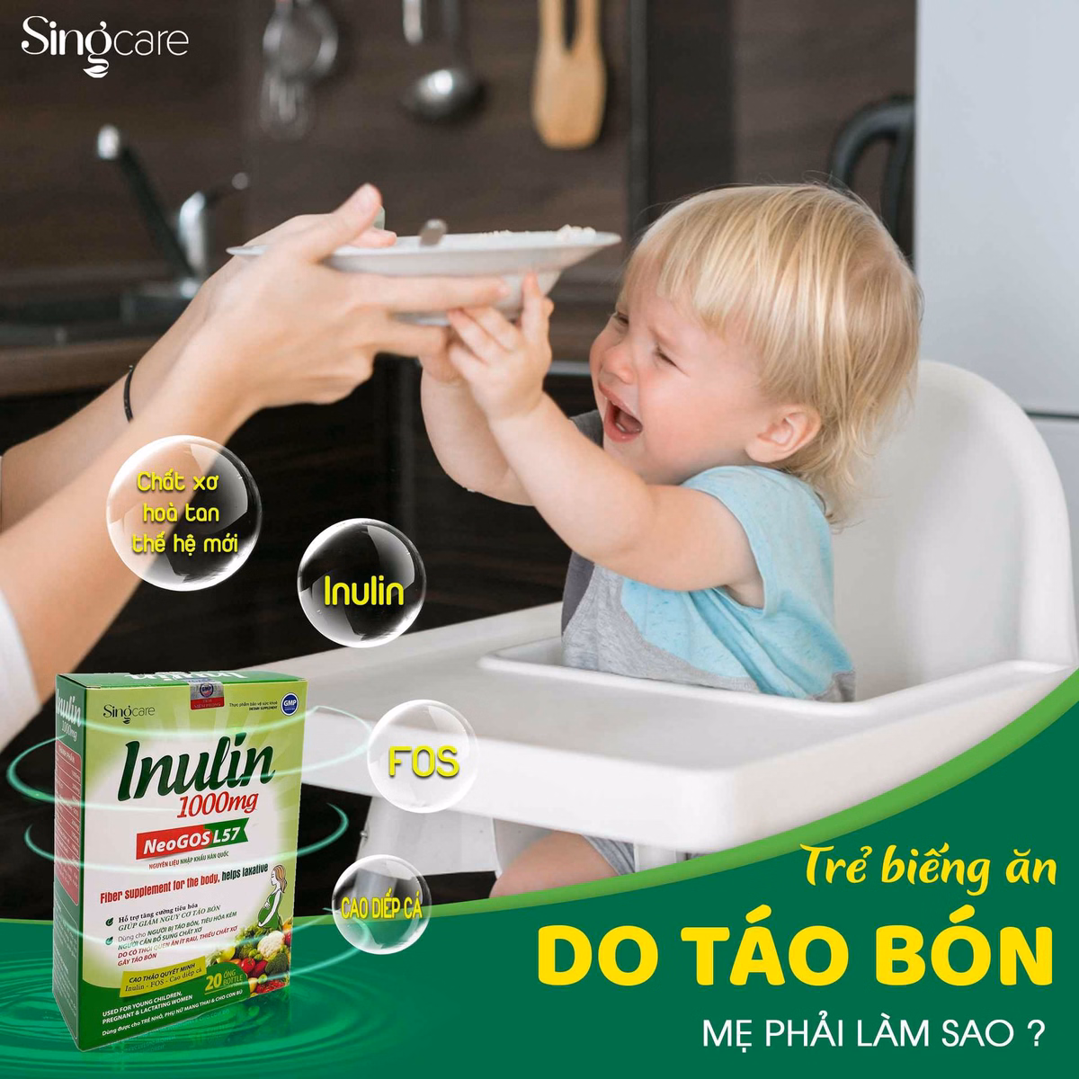Ống Uống Giảm Táo Bón Inulin 1000Mg Hộp 20 Ống - Singcare - Ảnh 5