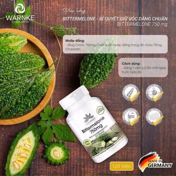 Viên Uống Hỗ Trợ Giảm Mỡ Thừa Bittermelone 750Mg - Warnke - Ảnh 3