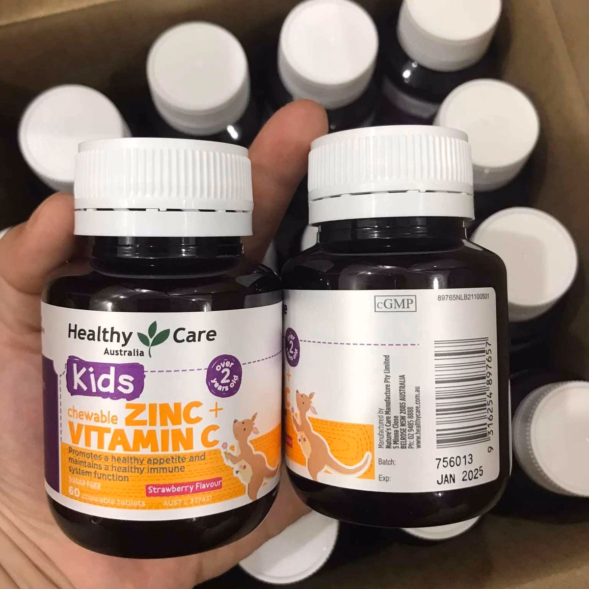 Viên Nhai Tăng Đề Kháng Zinc Vitamin C - Healthy Care - Ảnh 6