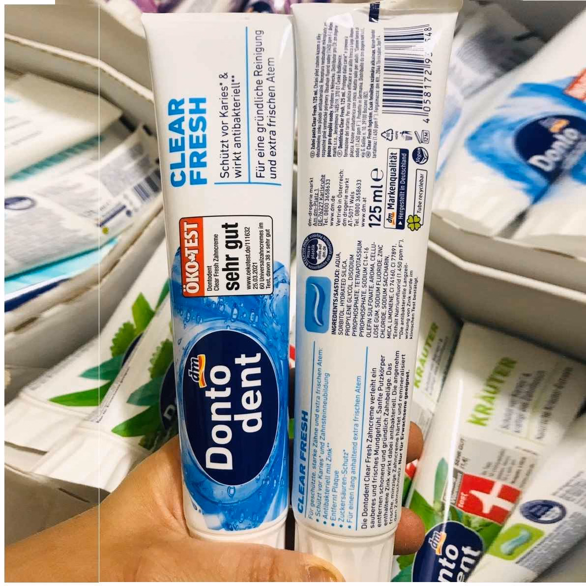 Kem Đánh Răng Đức (4 Màu) - Dontodent - Ảnh 3