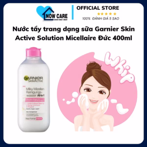 Nước Tẩy Trang Dạng Sữa Skin Active Solution Micellaire Đức 400Ml - Garnier