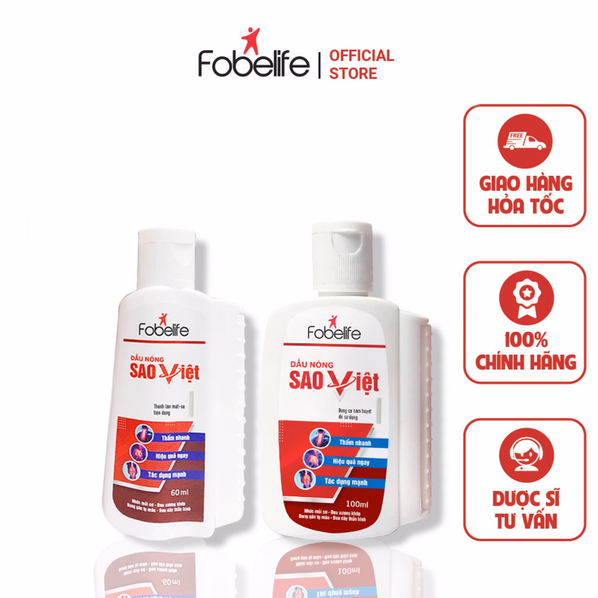 Dầu Nóng Sao Việt Hỗ Trợ Giảm Đau Tan Máu Bầm, Đau Nhức Xương Khớp - Fobelife - Ảnh 4