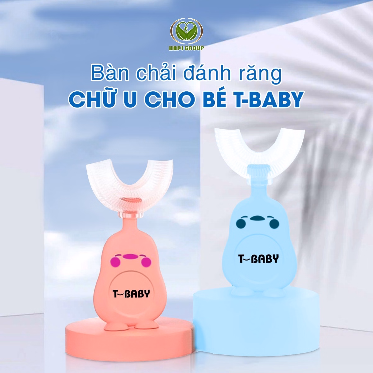 Combo 5 Bàn Chải Đánh Răng Chữ U Cho Bé - Hapi - Ảnh 7