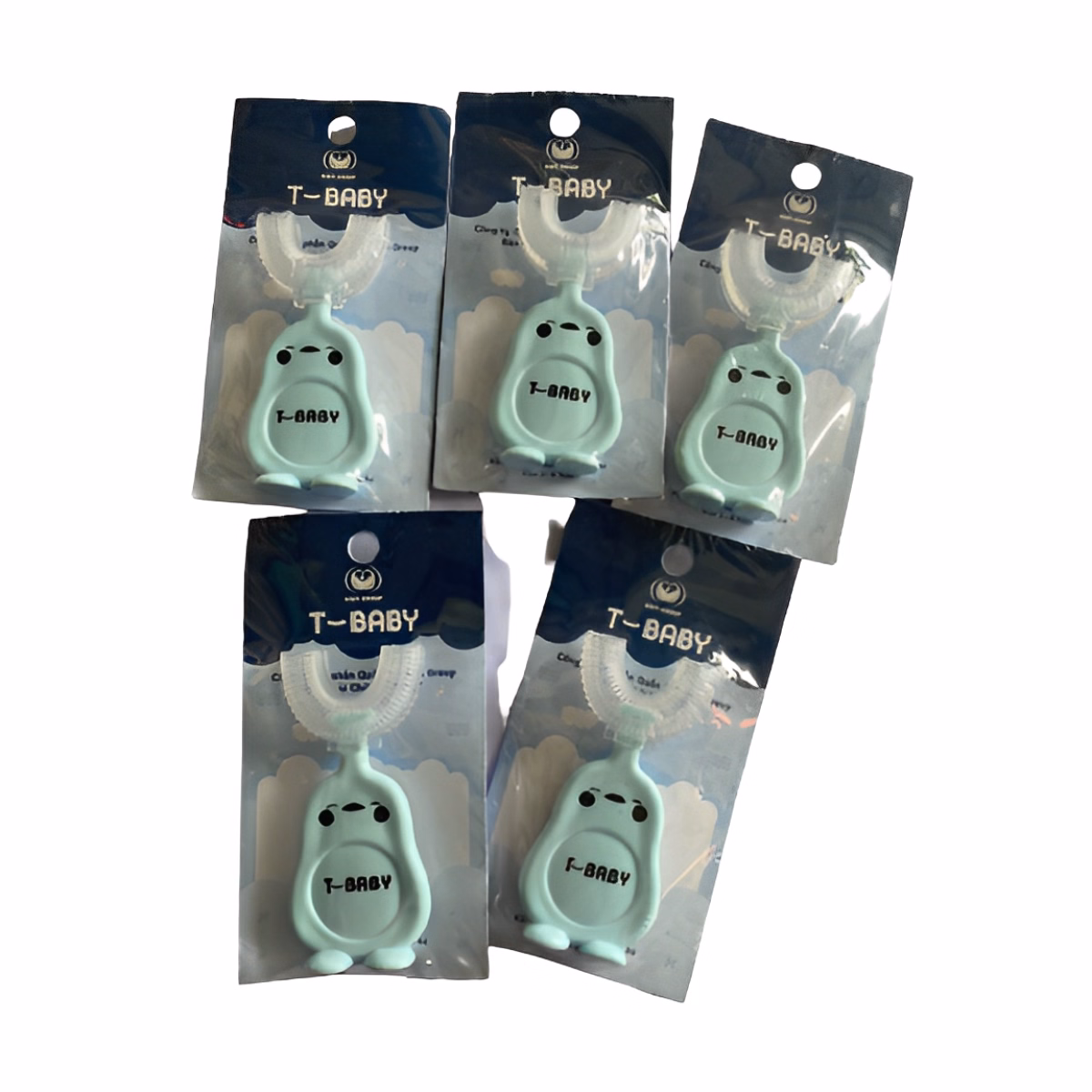 Combo 5 Bàn Chải Đánh Răng Chữ U Cho Bé - Hapi - Ảnh 8