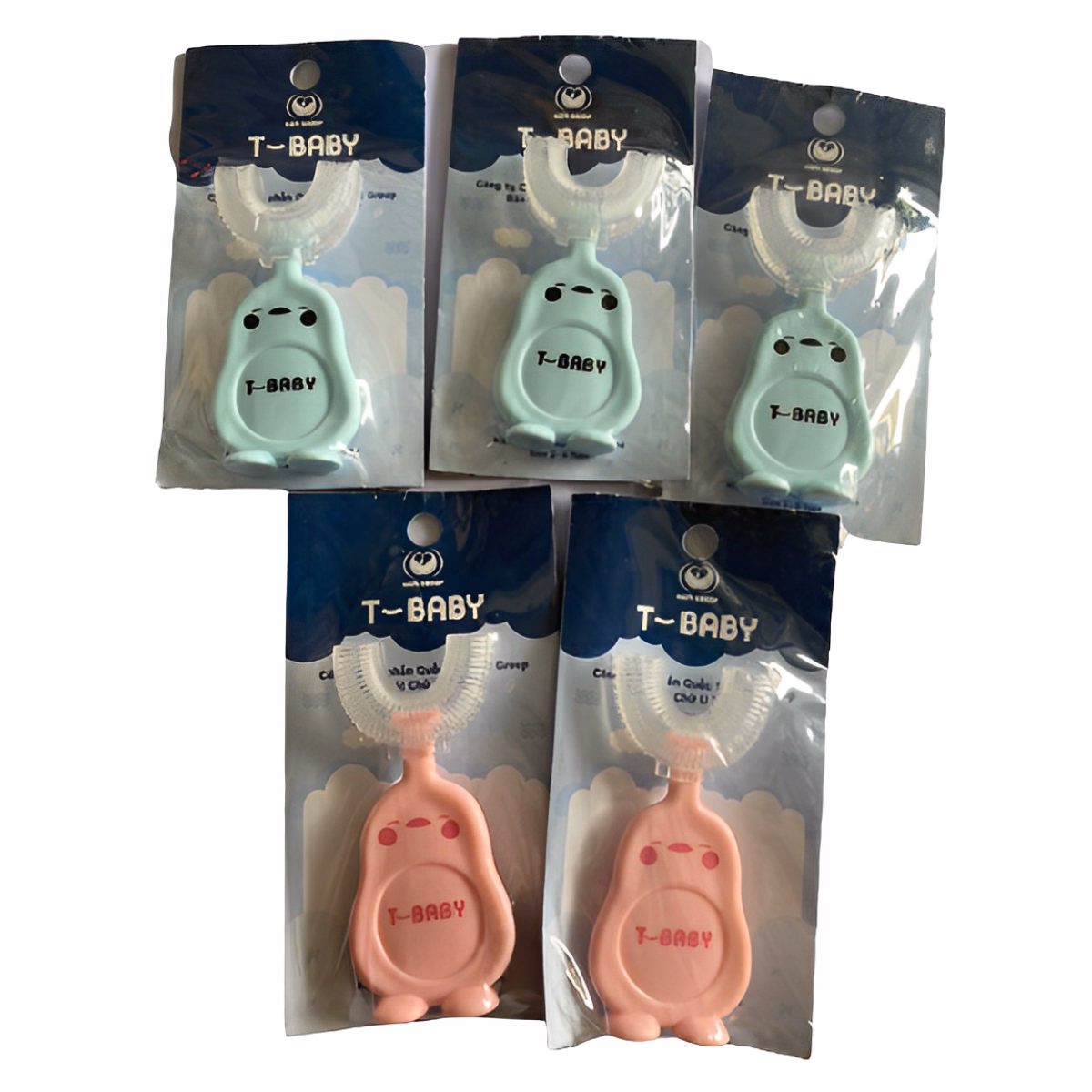 Combo 5 Bàn Chải Đánh Răng Chữ U Cho Bé - Hapi - Ảnh 9