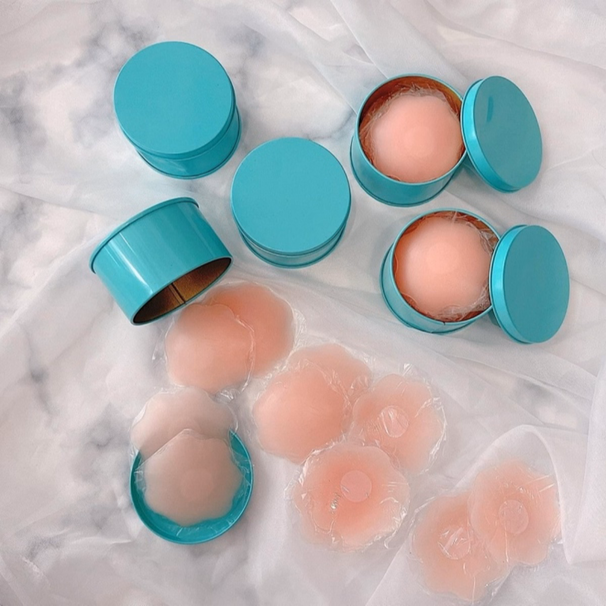 Hộp 10 Miếng Dán Nhũ Hoa Silicon Sử Dụng Nhiều Lần Ctb29 - Bechip - Ảnh 3