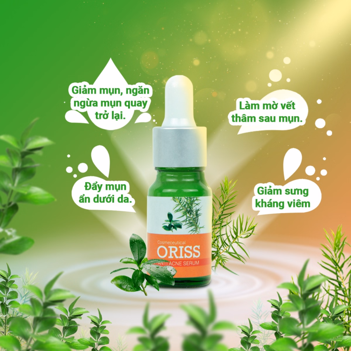 Combo Serum 10G Và Kem Mụn Giảm Mụn Làm Mờ Thâm Sẹo Do Mụn 25G - Oribe - Ảnh 5