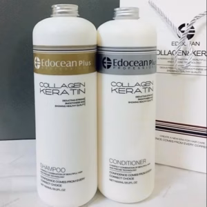 Cặp Gội Xả Keratin Kiềm Dầu Siêu Phục Hồi Mềm Mượt Chống Rụng Tóc - Edocean