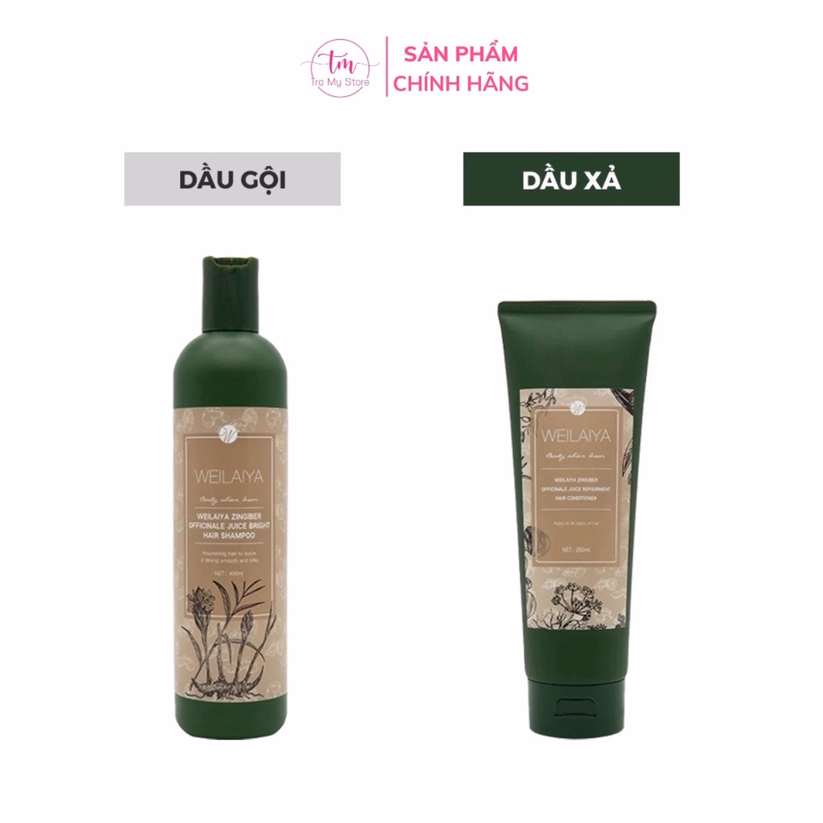 Bộ Dầu Gội Hà Thủ Ô Gừng - Weilaiya - Ảnh 2