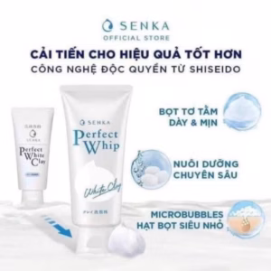 Sữa Rửa Mặt Đất Sét Trắng Senka Pf White Clay 120G - Senka