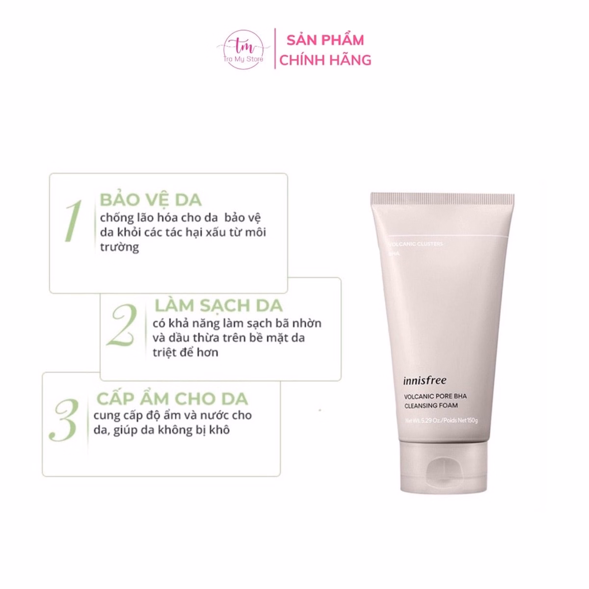 Sữa Rửa Mặt Sạch Sâu Đá Tro Núi Lửa 150Ml - Innisfree - Ảnh 3