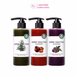 Sữa Rửa Mặt Rau Củ Super Vegitoks Cleanser 300Ml - Wonder Bath