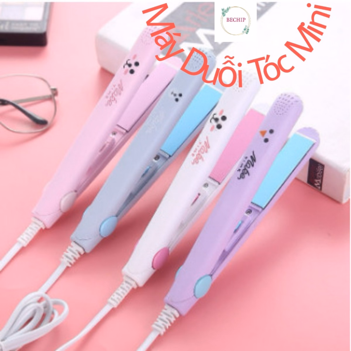 Máy Duỗi Tóc, Kẹp Uốn Tóc Mini Phong Cách Hàn Quốc Ctb57 - Bechip - Ảnh 2