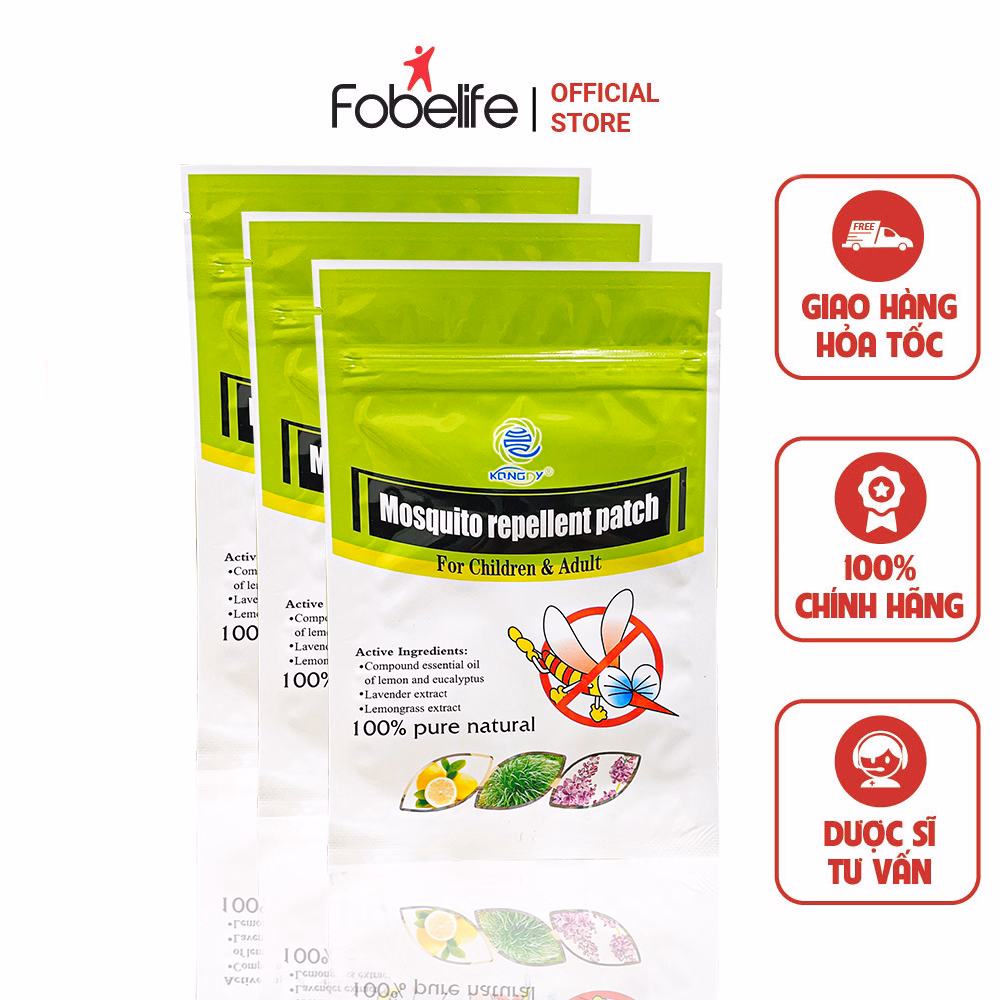 Combo 3 Miếng Dán Đuổi Muỗi - Mosquito Repellent Patch - Kong Di