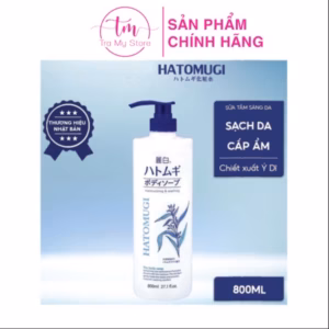 Sữa Tắm Dưỡng Ẩm Trắng Da Ý Dĩ 800Ml - Hatomugi
