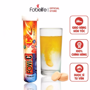 Viên Sủi Fovi C Vitamin C 500Mg Bổ Sung Vitamin Tăng Cường Đề Kháng - Fobelife