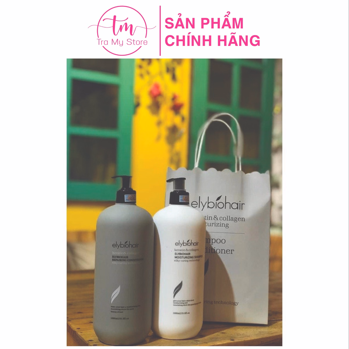 Cặp Dầu Gội, Xả Ely-Biohair 1000Ml/Chai - Biohair