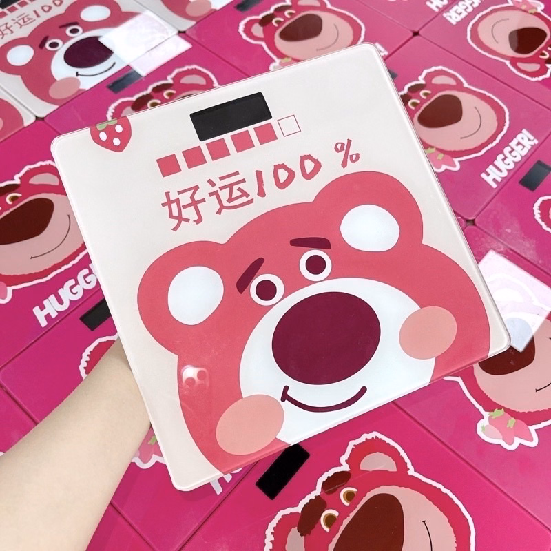 Cân Gia Đình Gấu Hồng, Cân Điện Tử Xinh Xắn Theo Dõi Cân Nặng Chính Xác - Su - Ảnh 4