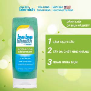 Sữa Rửa Mặt Bha 2% Ngăn Ngừa Và Giảm Mụn Cho Da Dầu Mụn Bye Bye Blemish Anti-Acne Cleanser 236Ml - Bye Bye Blemish