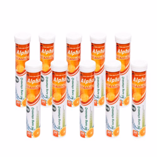 Viên Sủi Alpha Hỗ Trợ Tăng Sức Đề Kháng, Bổ Sung Vitamin C Tuýt 10 Viên - Dược Phẩm Quốc Tế Alpha - Ảnh 4
