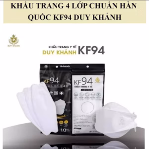 Combo 100 Cái Khẩu Trang Kf94 Chống Bụi Siêu Mịn Duy Khánh Ctb74 - Bechp