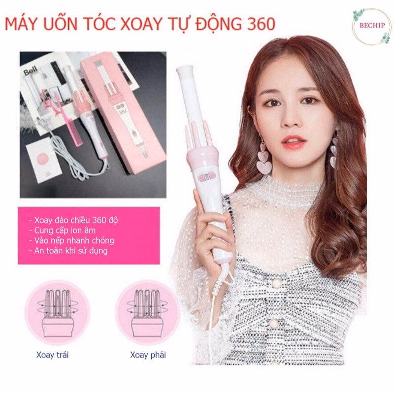 Máy Uốn Tóc Xoay Tự Động 360 Vivid Ctb77 - Bechip