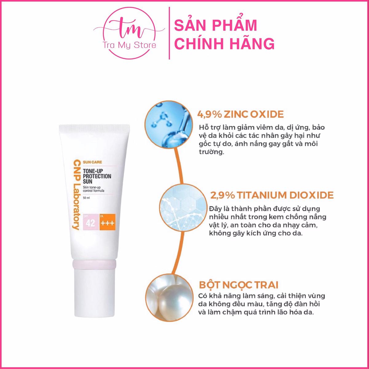 Kem Chống Nắng Nâng Tông Da 50Ml - Cnp Laboratory - Ảnh 5